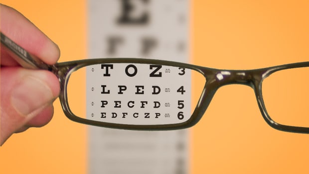 glasses eye chart