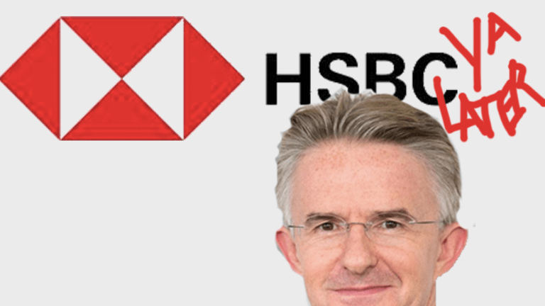 HSBC Decides That It Won't Survive 19 Months Of John Flint's Leadership