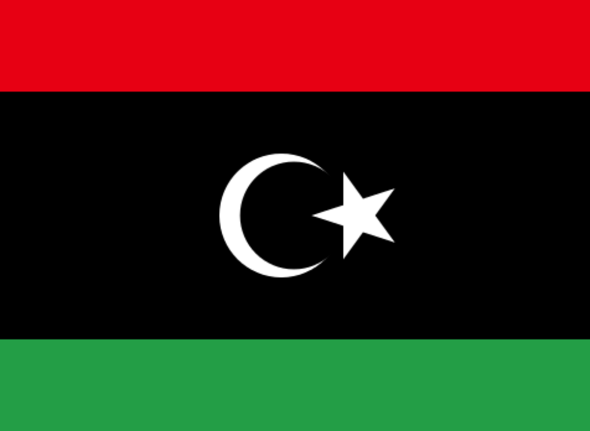 Y'all got luck with this one. By VariousThe source code of this SVG is valid.This vector image was created with a text editor. (File:Flag of Libya (1951).svg) [Public domain], via Wikimedia Commons