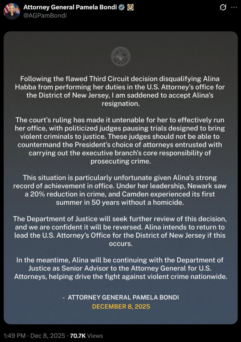 Alina Habba Quits Job She Never Legally Held - Dealbreaker